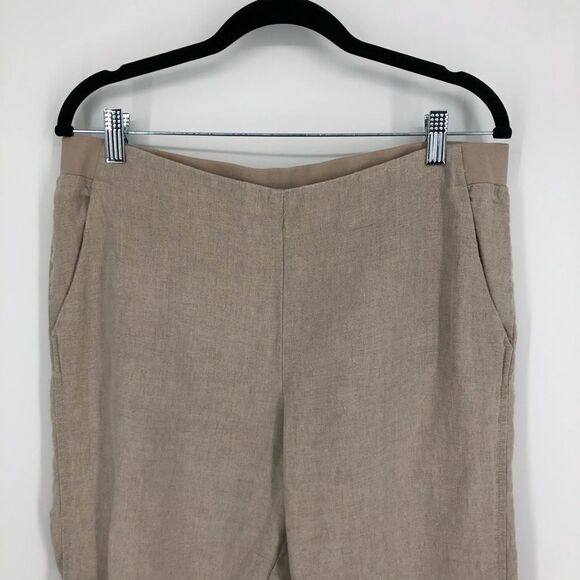 J. JILL Love Linen Tapered Leg Pull On Linen Pants - Picture 3 of 10
